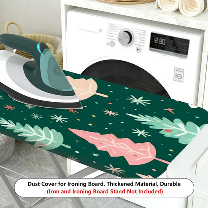 1-Piece Christmas Trees Forest Stars  Ironing Board Cover, Universal Size, Without Board