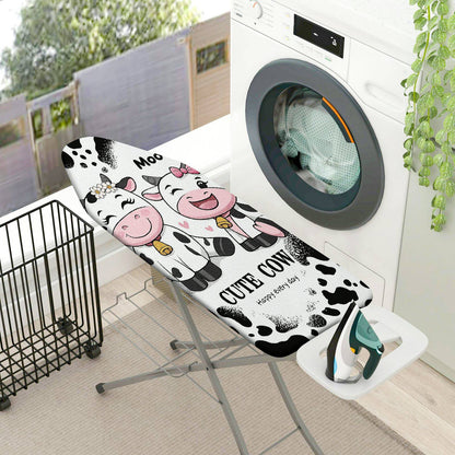 1-Piece Cute Cow Fun  Animal  Ironing Board Cover, Universal Size, Without Board