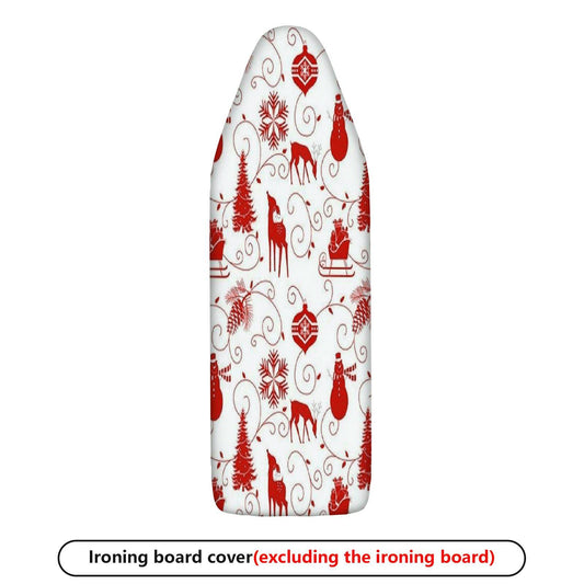1-Piece Christmas Reindeer Snowflake  Ironing Board Cover, Universal Size, Without Board