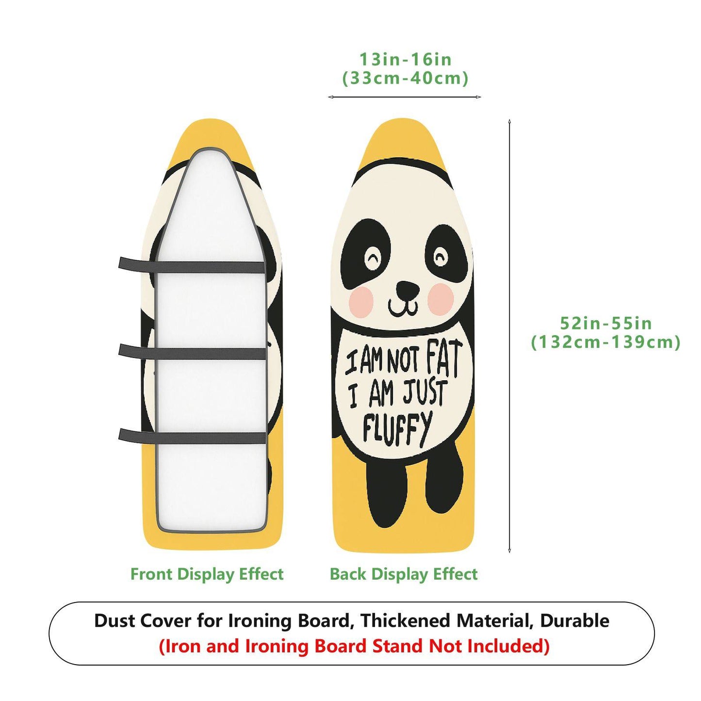 1-Piece Panda  Cute  Ironing Board Cover, Universal Size, Without Board