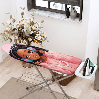 1-Piece Girl Music Fun  Ironing Board Cover, Universal Size, Without Board