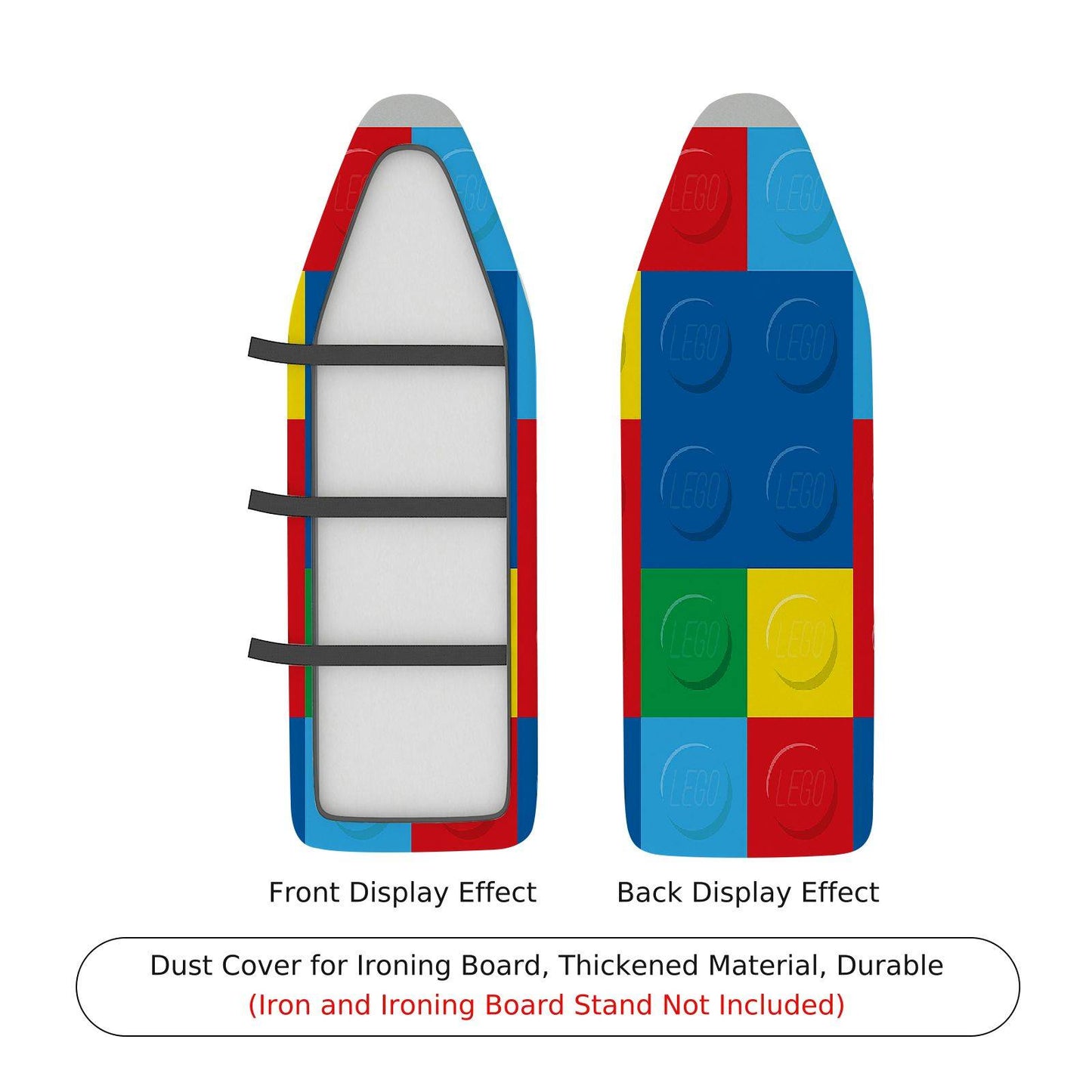 1-Piece Colorful Block Pattern Creative Fun  Ironing Board Cover, Universal Size, Without Board