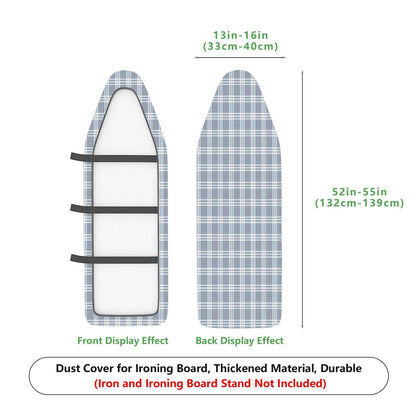 1-Piece Plaid Pattern Gray Color  Ironing Board Cover, Universal Size, Without Board