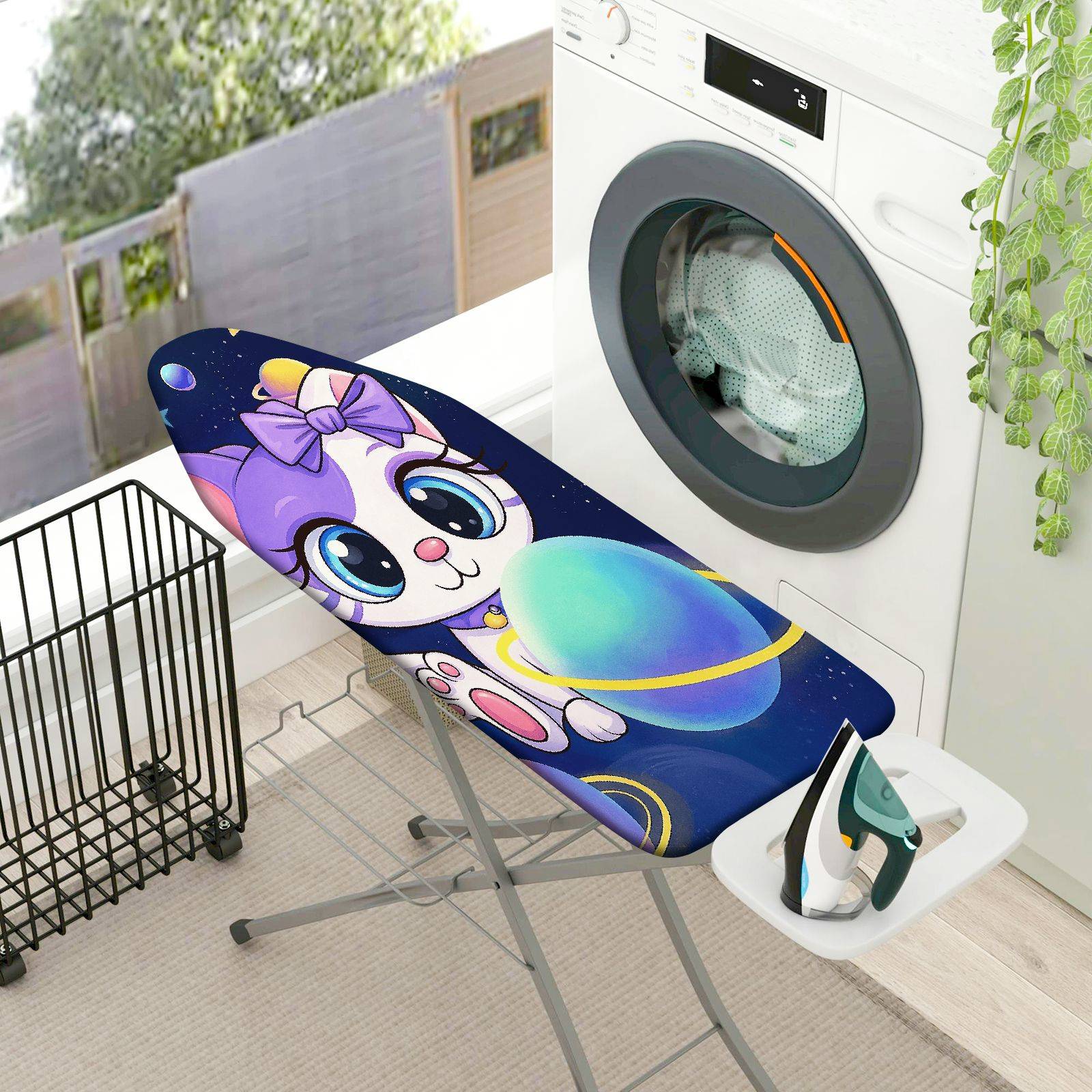 1-Piece Cute  Purple Bow  Ironing Board Cover, Universal Size, Without Board