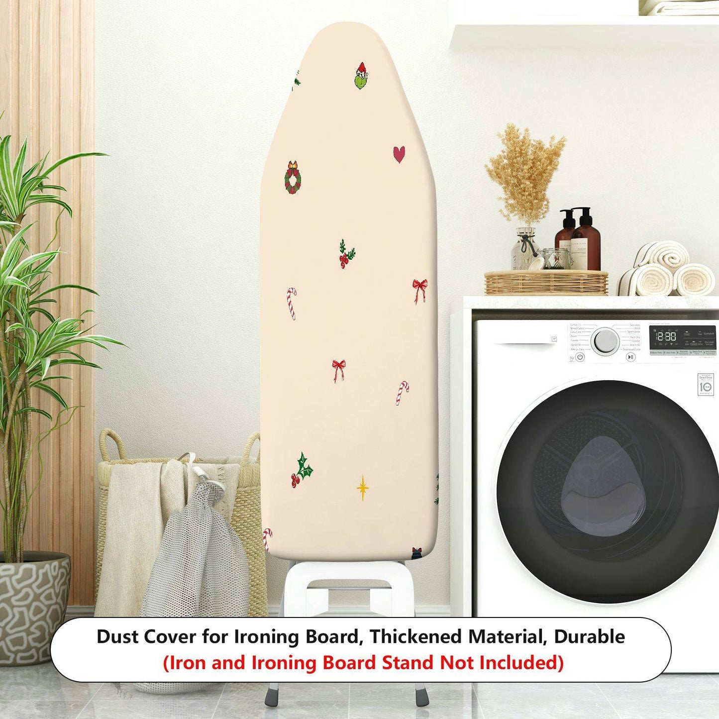 1-Piece Christmas Holiday Festive  Ironing Board Cover, Universal Size, Without Board