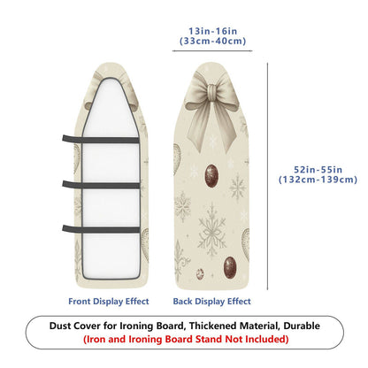 1-Piece Christmas Gift Snowflake Bow  Ironing Board Cover, Universal Size, Without Board