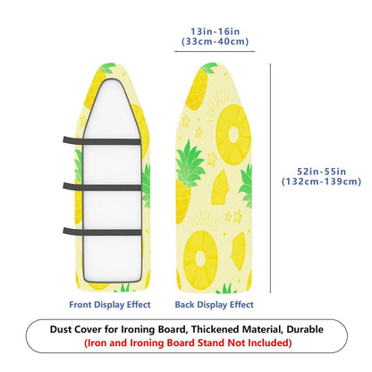 1-Piece Pineapple Fruit Yellow  Ironing Board Cover, Universal Size, Without Board