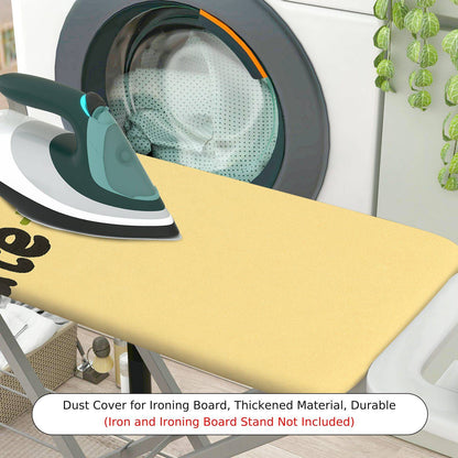 1-Piece Cute Panda Yellow  Ironing Board Cover, Universal Size, Without Board