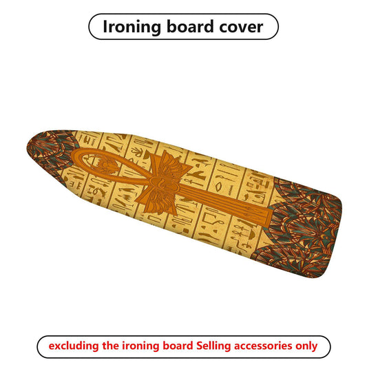1-Piece Ancient Egyptian Ankh Hieroglyphics  Ironing Board Cover, Universal Size, Without Board