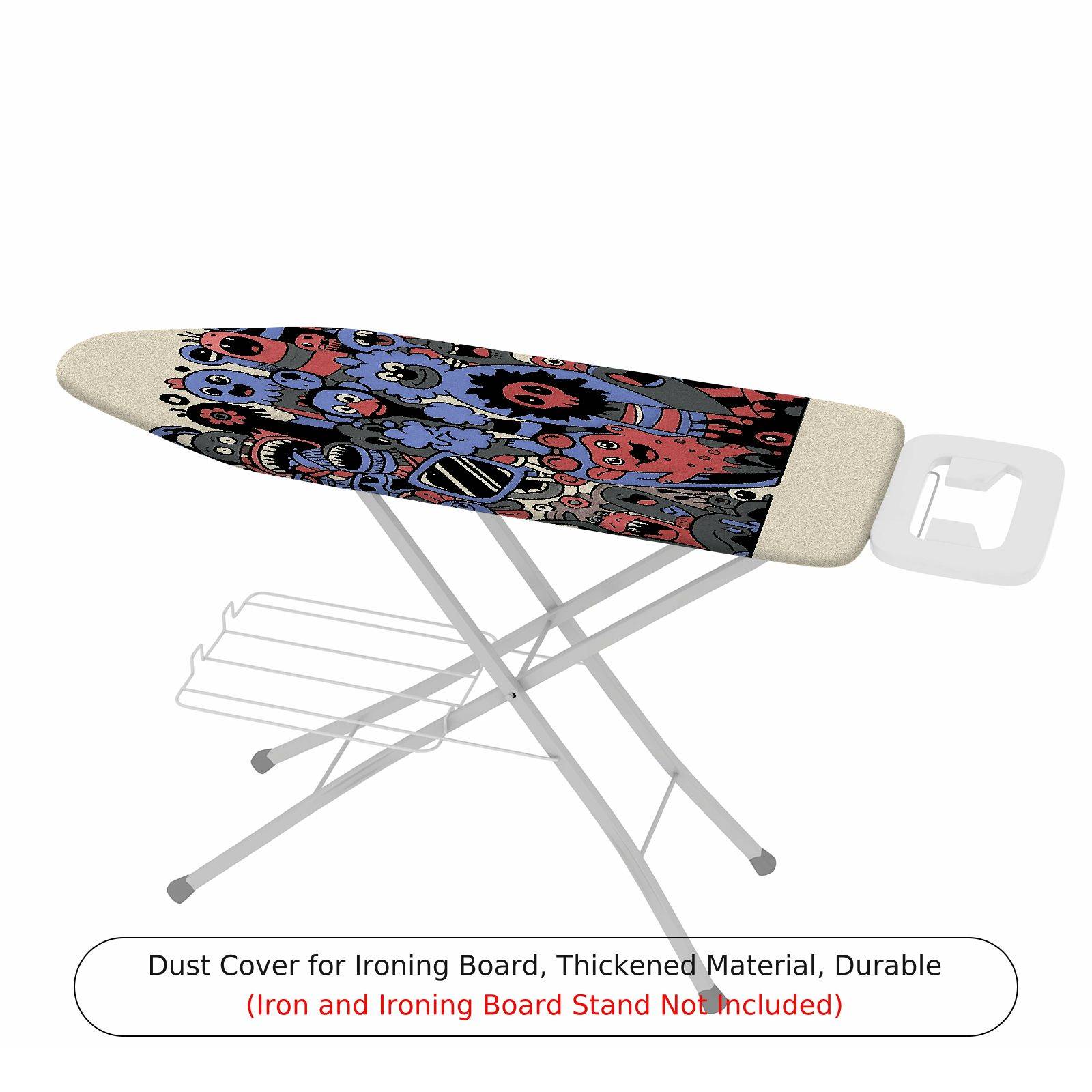 1-Piece Fun Colorful  Ironing Board Cover, Universal Size, Without Board
