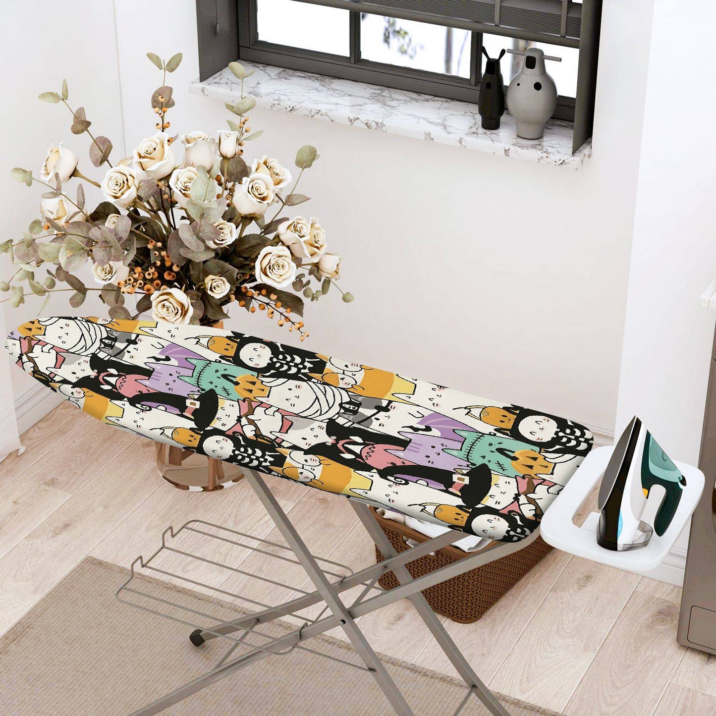 1-Piece Colorful Pattern Fun  Ironing Board Cover, Universal Size, Without Board