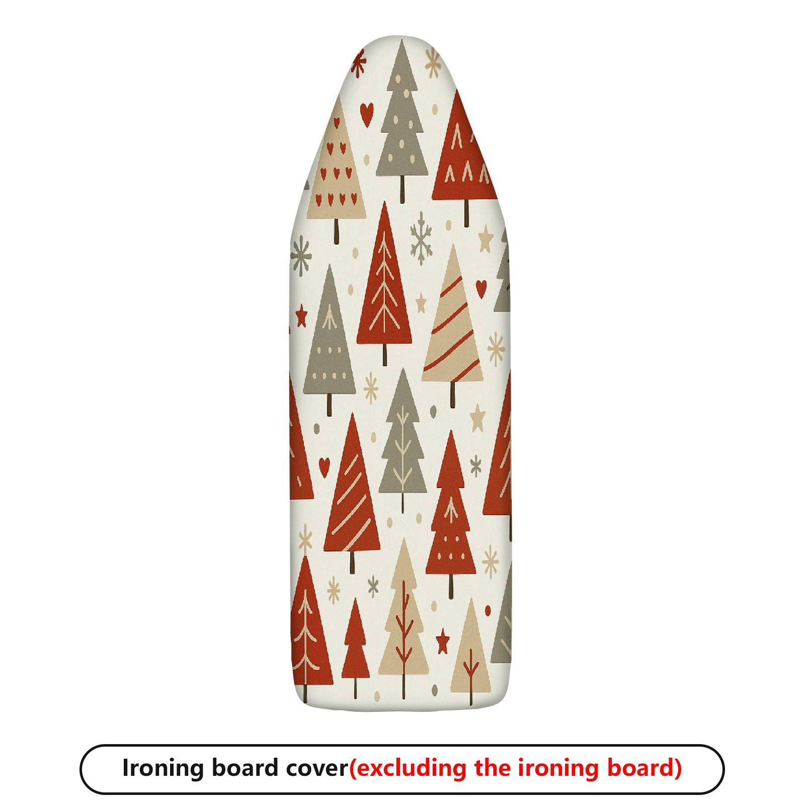 1-Piece Festive Christmas Tree Winter  Ironing Board Cover, Universal Size, Without Board