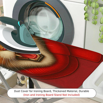 1-Piece Christmas Cat Festive  Ironing Board Cover, Universal Size, Without Board