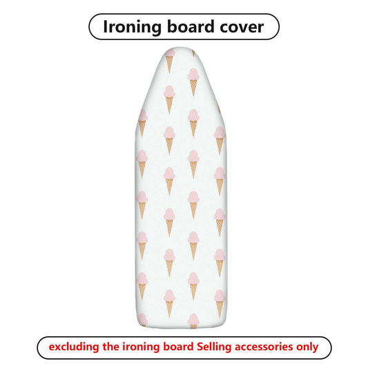 1-Piece Ice Cream Pattern Cute Pastel  Ironing Board Cover, Universal Size, Without Board