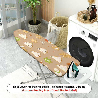 1-Piece Christmas Tree Gingerbread Santa  Ironing Board Cover, Universal Size, Without Board