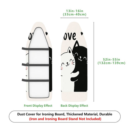 1-Piece Cute Cat Love  Ironing Board Cover, Universal Size, Without Board
