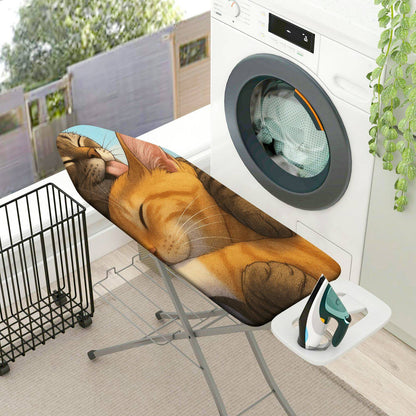 1-Piece Cute Cat Sleeping Peaceful  Ironing Board Cover, Universal Size, Without Board