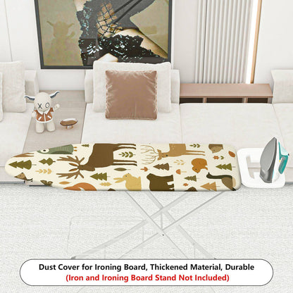 1-Piece Woodland Animal Forest Nature  Ironing Board Cover, Universal Size, Without Board
