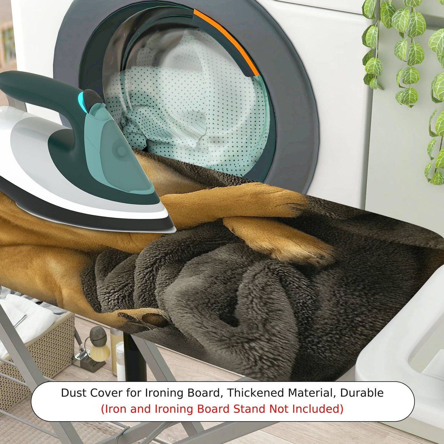 1-Piece Dog Print Cute Cozy  Ironing Board Cover, Universal Size, Without Board