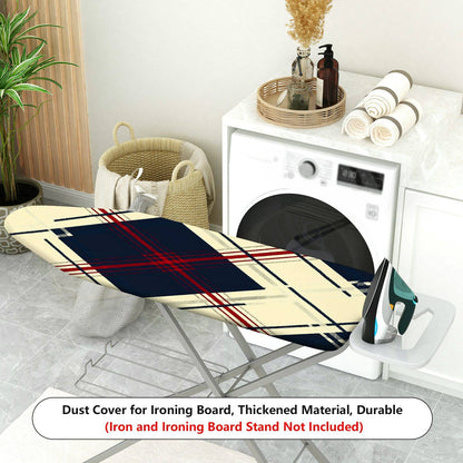 1-Piece Plaid Diamond Red  Ironing Board Cover, Universal Size, Without Board