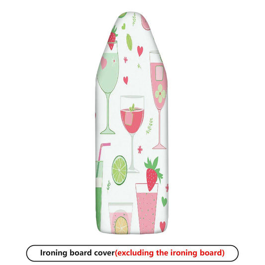 1-Piece Fruits Drinks Hearts  Ironing Board Cover, Universal Size, Without Board
