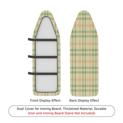 1-Piece Checkered Plaid Pattern Green  Ironing Board Cover, Universal Size, Without Board
