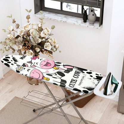 1-Piece Cow Cute Animal Funny  Ironing Board Cover, Universal Size, Without Board