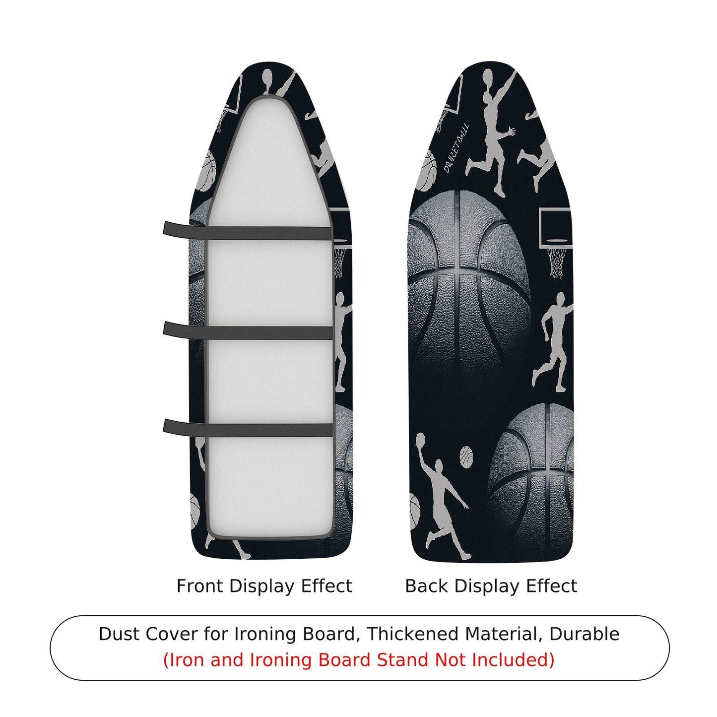 1-Piece Basketball Sports Athlete  Ironing Board Cover, Universal Size, Without Board