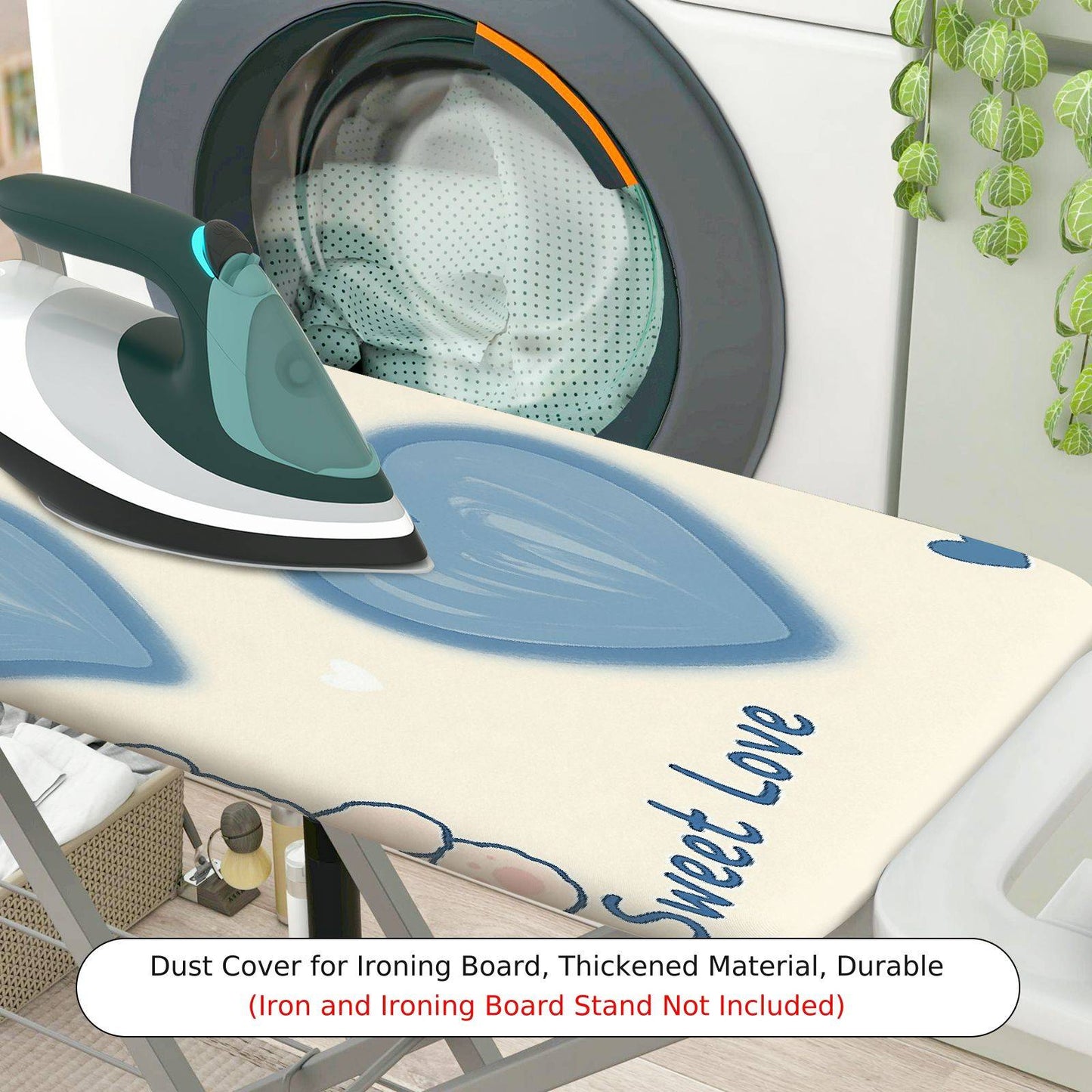 1-Piece Sweet Love Heart Cute  Ironing Board Cover, Universal Size, Without Board