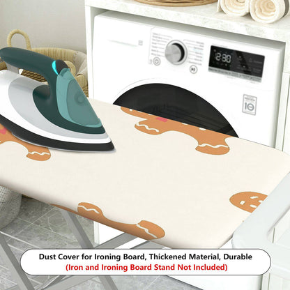 1-Piece Gingerbread Cookie Festive Holiday Christmas  Ironing Board Cover, Universal Size, Without Board