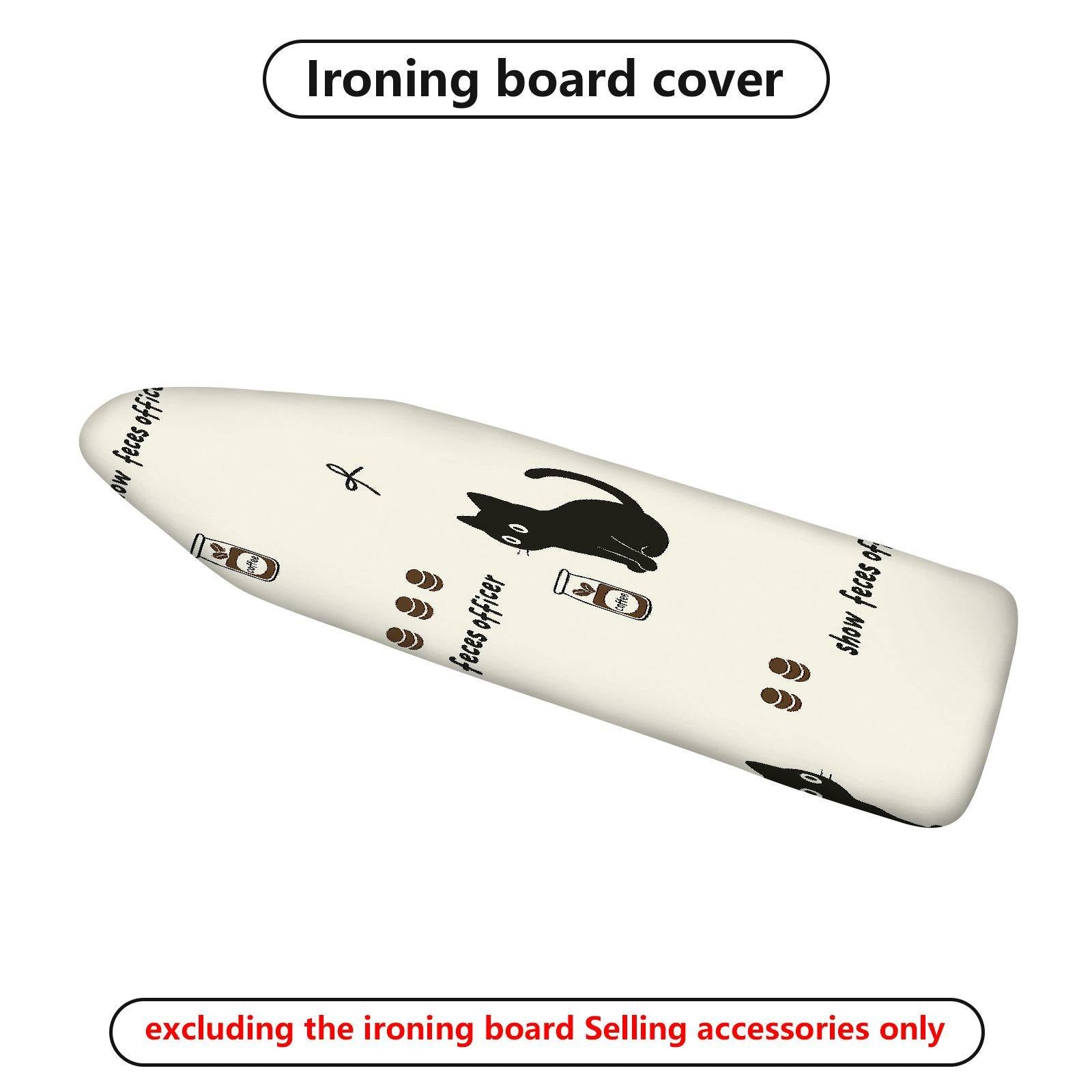 1-Piece Cat Print Fun Playful  Ironing Board Cover, Universal Size, Without Board