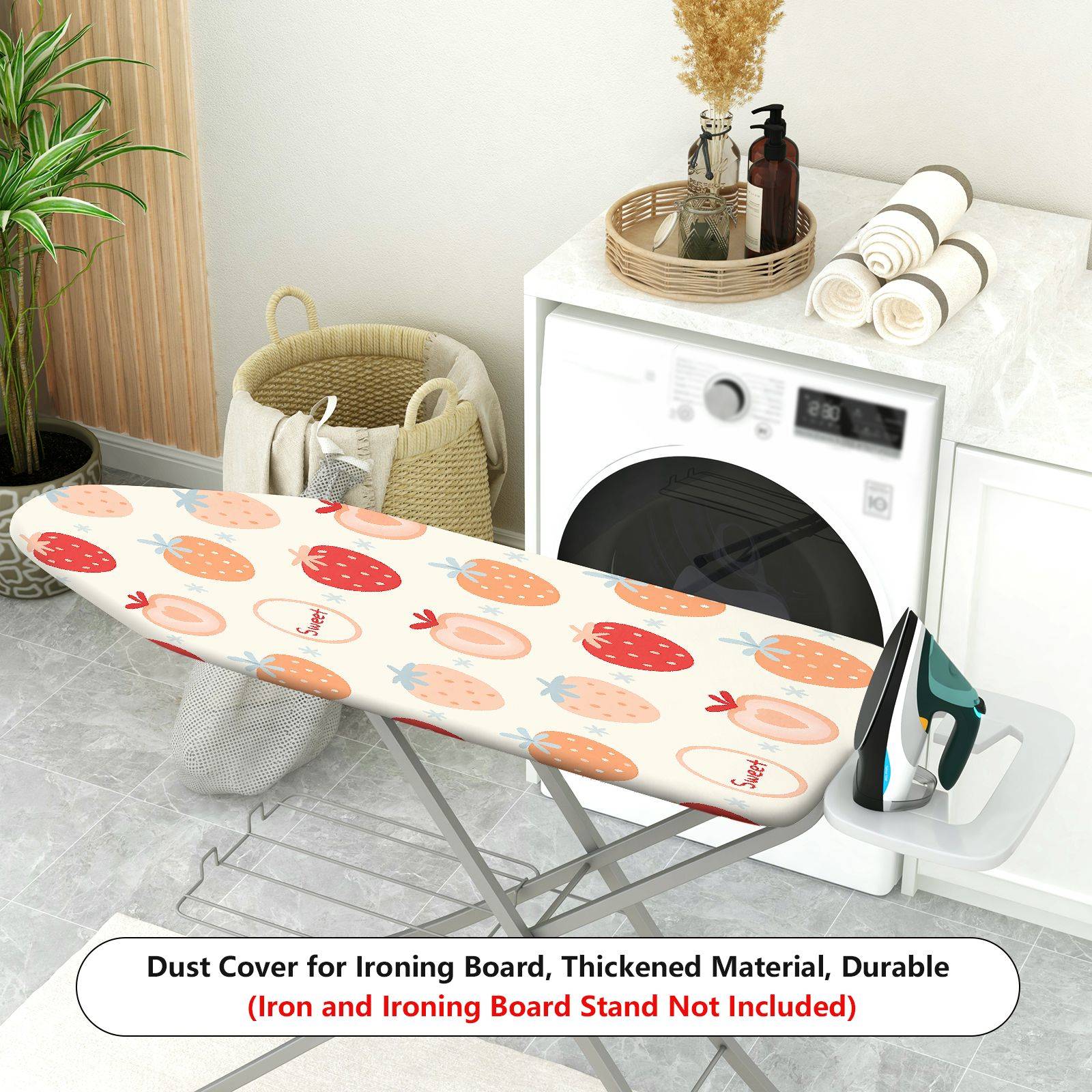 1-Piece Strawberry Pattern Fruit Sweet  Ironing Board Cover, Universal Size, Without Board