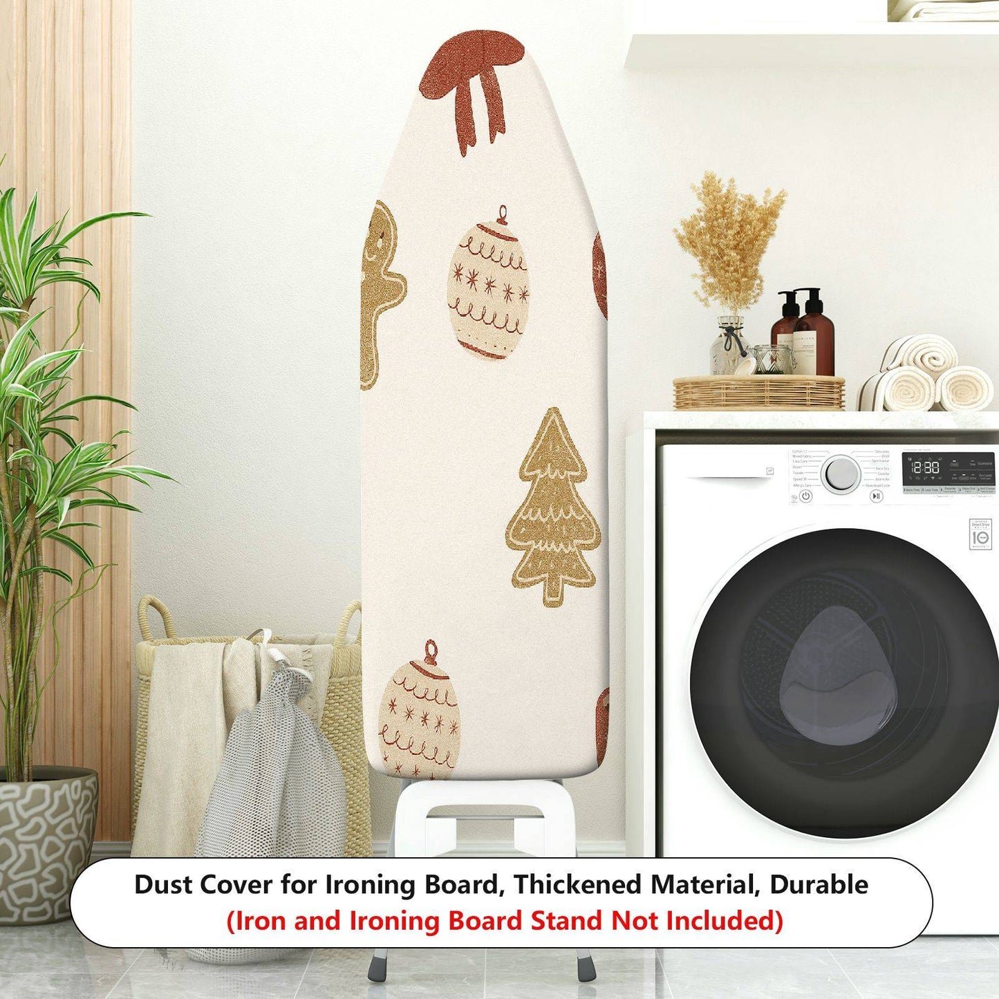 1-Piece Christmas Holiday Festive  Ironing Board Cover, Universal Size, Without Board
