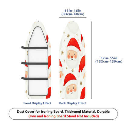 1-Piece Santa Claus Christmas Snowflake  Ironing Board Cover, Universal Size, Without Board