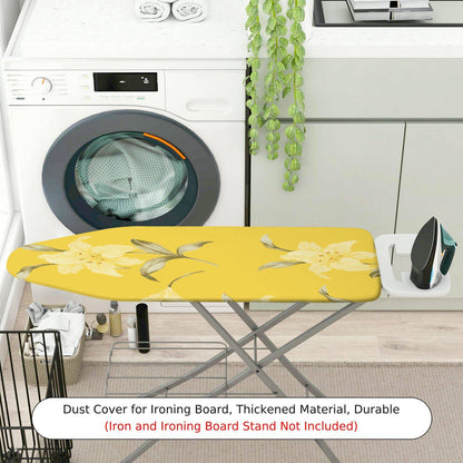 1-Piece Yellow Floral Modern  Ironing Board Cover, Universal Size, Without Board