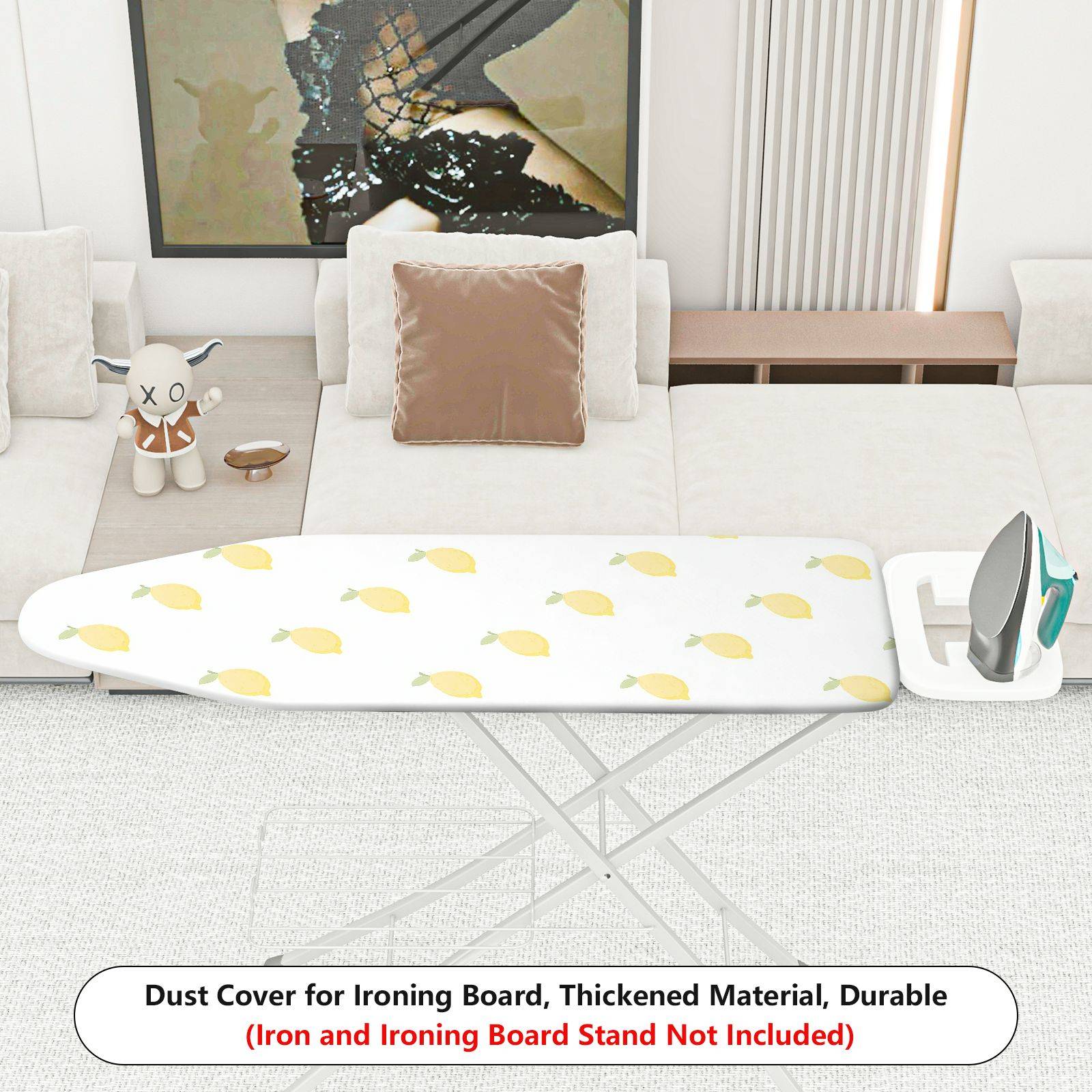1-Piece Fruit Lemon Pattern Decorative  Ironing Board Cover, Universal Size, Without Board