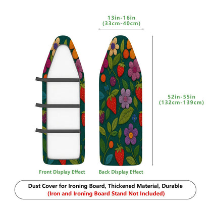 1-Piece Floral Fruit Leaf  Ironing Board Cover, Universal Size, Without Board
