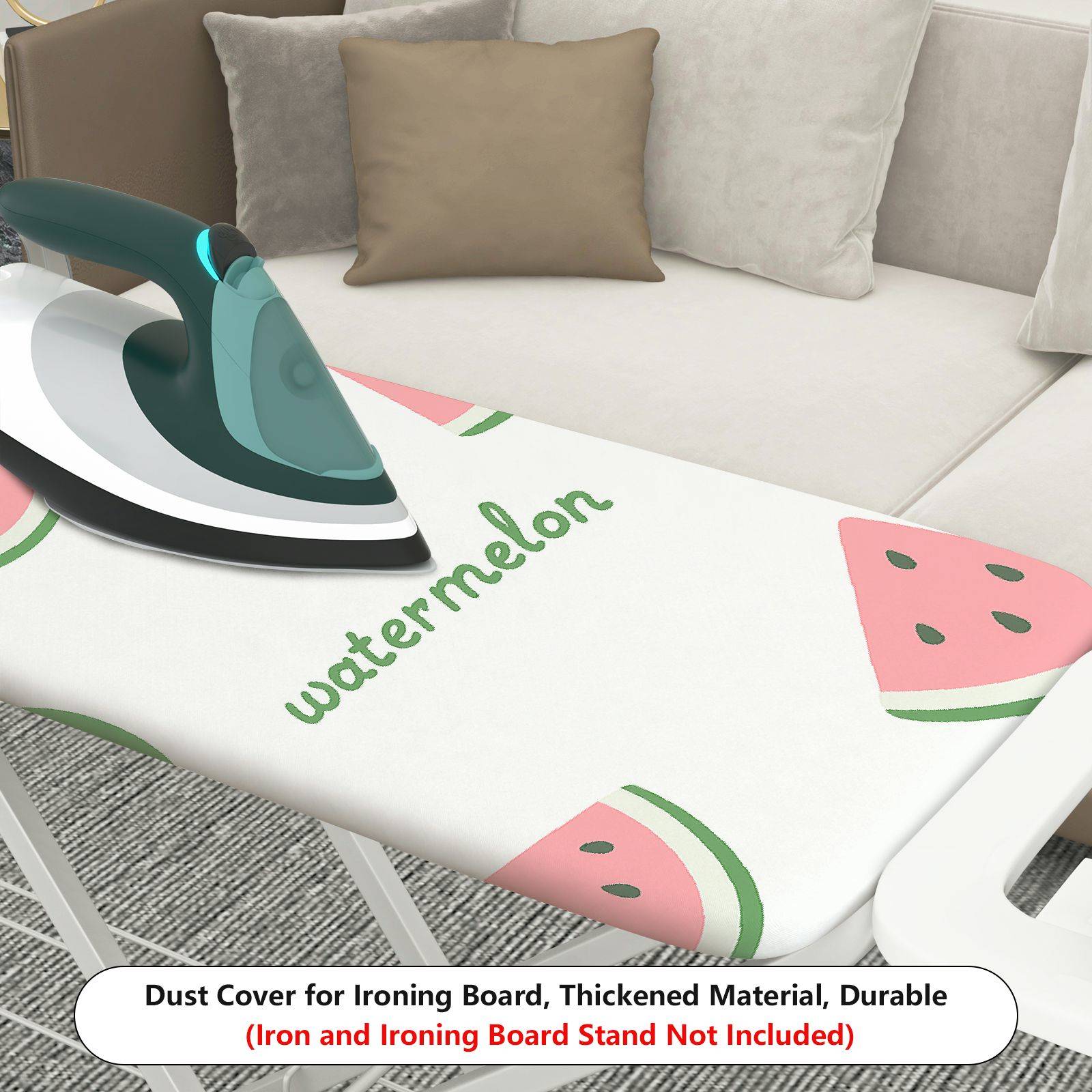 1-Piece Watermelon Print Fruit Pattern Summer Theme  Ironing Board Cover, Universal Size, Without Board