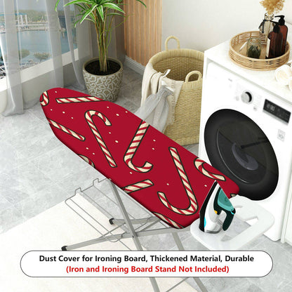 1-Piece Christmas Candy Cane Pattern Red Theme  Ironing Board Cover, Universal Size, Without Board