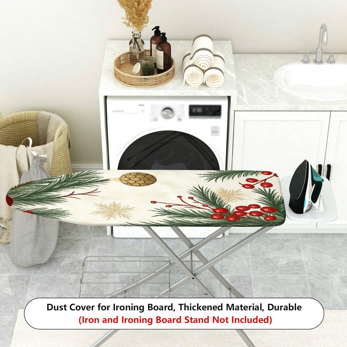 1-Piece Christmas Holiday Festive  Ironing Board Cover, Universal Size, Without Board