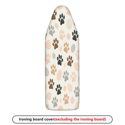 1-Piece Pawprint Pattern Beige Color Cute  Ironing Board Cover, Universal Size, Without Board