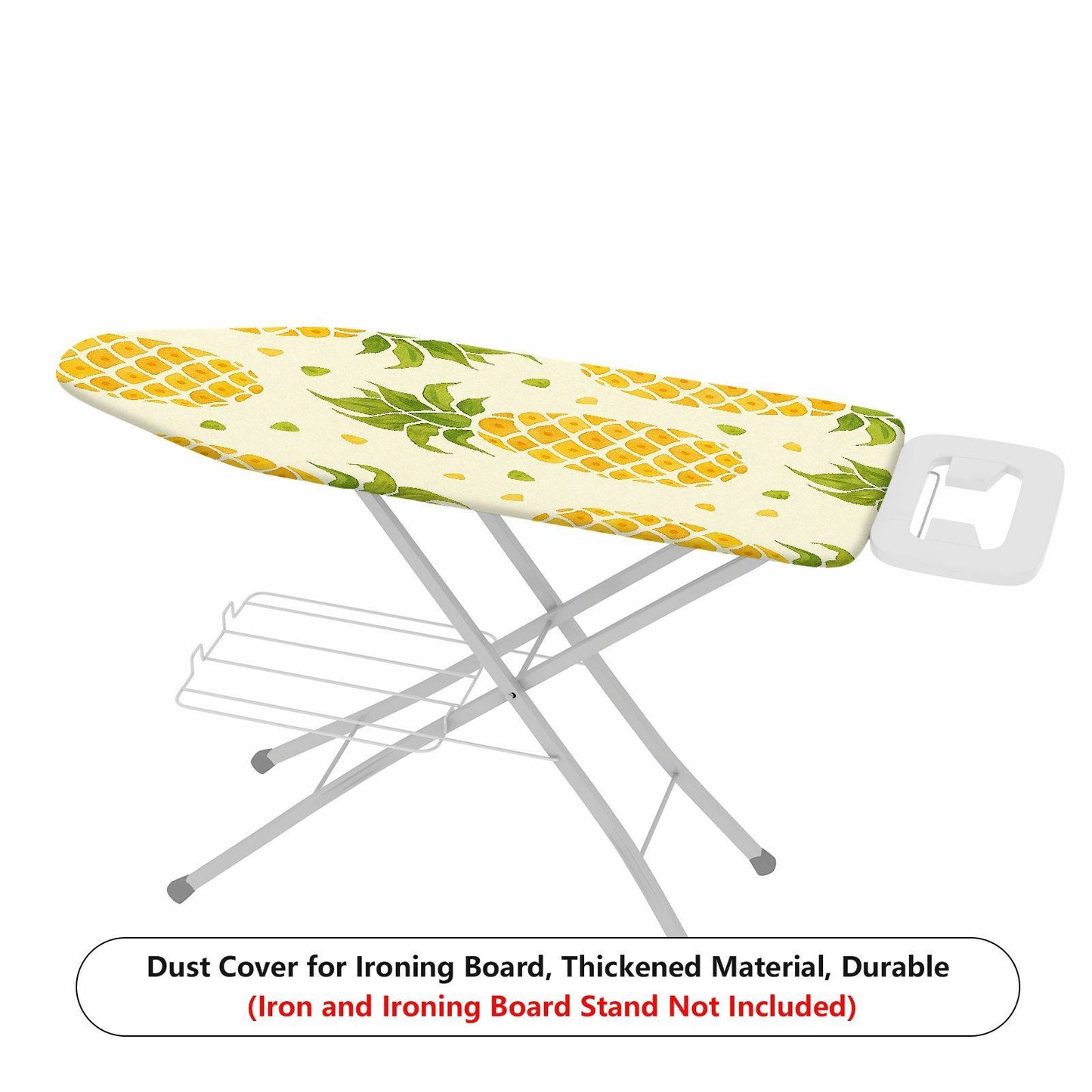 1-Piece Pineapple Pattern Yellow Green Fruit Theme  Ironing Board Cover, Universal Size, Without Board