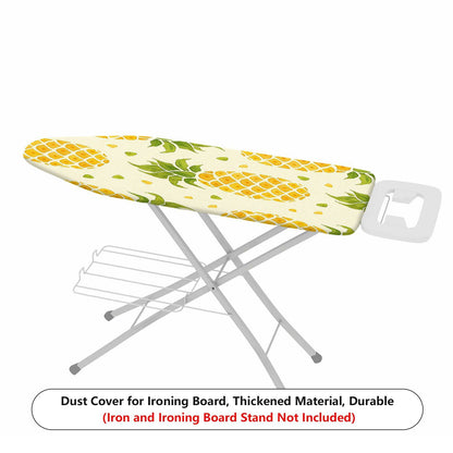 1-Piece Pineapple Pattern Yellow Green Fruit Theme  Ironing Board Cover, Universal Size, Without Board