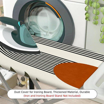 1-Piece Abstract Geometric Minimalist Art  Ironing Board Cover, Universal Size, Without Board