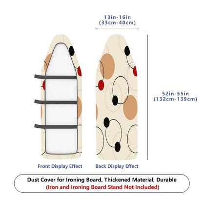 1-Piece Modern Geometry Circle Pattern Beige  Ironing Board Cover, Universal Size, Without Board