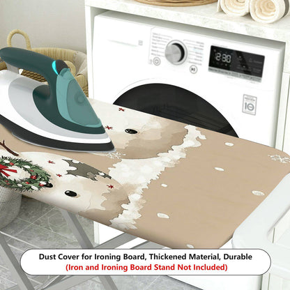 1-Piece Snowman Christmas Festive  Ironing Board Cover, Universal Size, Without Board