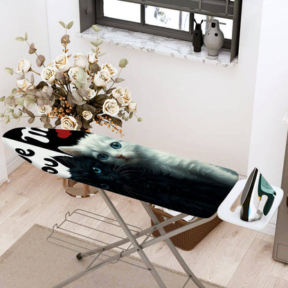 1-Piece Cute Cats Love Hearts  Ironing Board Cover, Universal Size, Without Board
