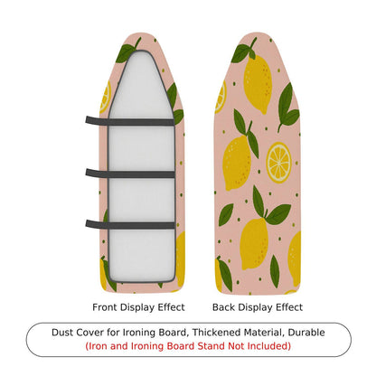 1-Piece Lemon Fruit Pattern Yellow Green  Ironing Board Cover, Universal Size, Without Board