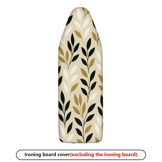 1-Piece Leaves Pattern Floral Beige  Ironing Board Cover, Universal Size, Without Board