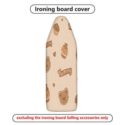 1-Piece Cute Bear Cookie Cupcake  Ironing Board Cover, Universal Size, Without Board